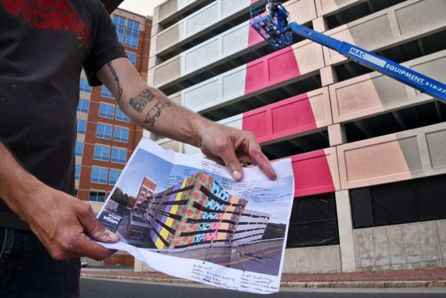 Street Artist Hellbent Creates Downtown Albany Mural | Albany Center ...