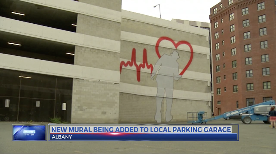 News 10: New Mural Being Added to Local Parking Garage