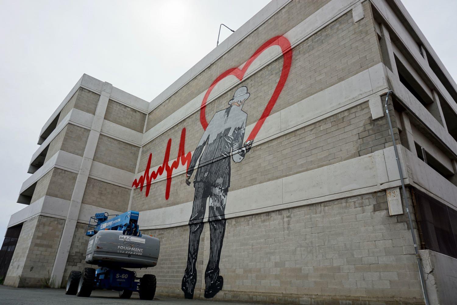 Nick Walker's new mural "Love Goes On"