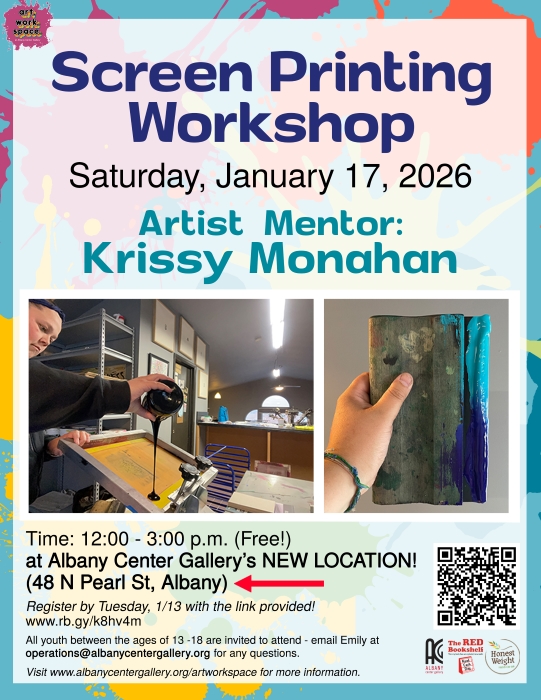1.17.26 Screen Printing Workshop with Krissy Monahan at ACG